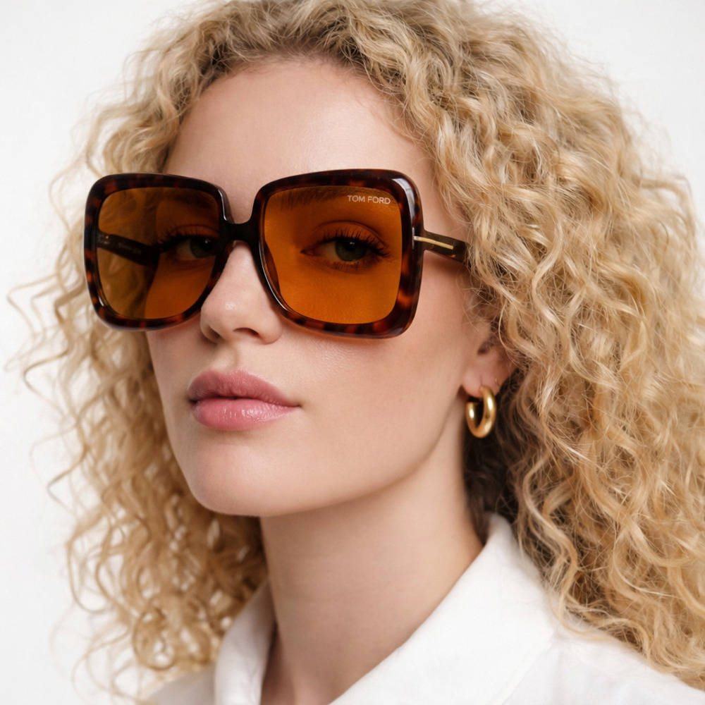 NWT Tom Ford FT1156 Havana 59mm Sunglasses